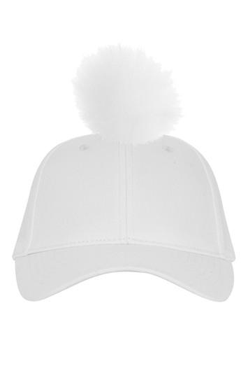 Topshop Pom Baseball Cap