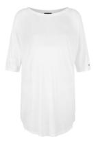Topshop Slinkly Rib Oversized Tee By Ivy Park