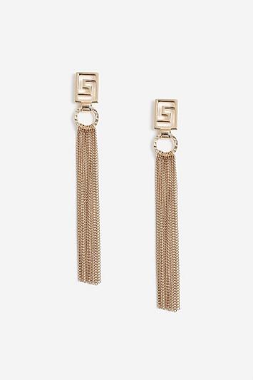 Topshop Egyptian Tassel Drop Earrings