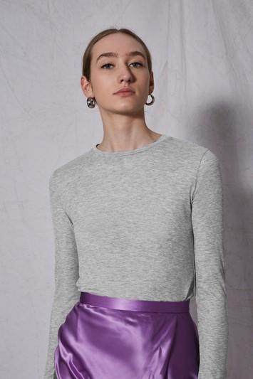 Topshop *ribbed Crew Neck T-shirt By Boutique