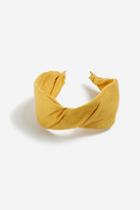 Topshop *mustard Twist Headband