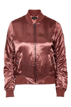 Topshop Petite Shiny Ma1 Bomber