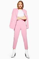 Topshop Petite Pink Suit Trousers