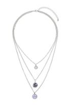 Topshop Three Row Smiley Necklace