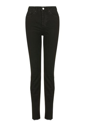Topshop Tall Raw Hem Straight Jeans