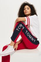 Topshop *straight Leg Jogging Bottoms By Tommy Jeans