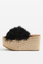 Topshop Warren Fluffy Espadrilles