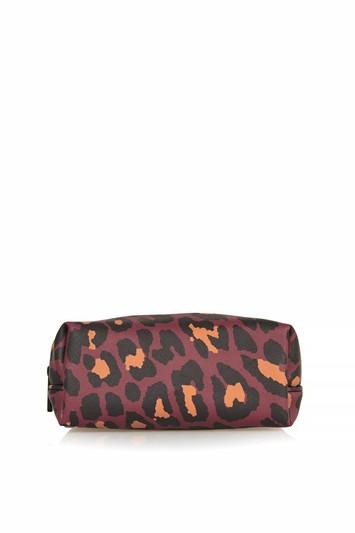 Topshop Matt Leopard Print Makeup Bag