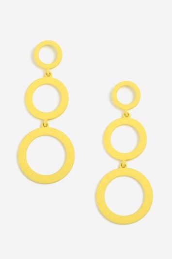 Topshop Graduated Circle Drop Earrings