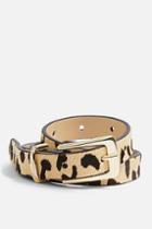 Topshop Leopard Skinny Belt