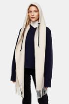 Topshop Plain Hooded Scarf