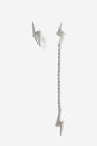 Topshop Lightening Stud Asymmetric Earrings