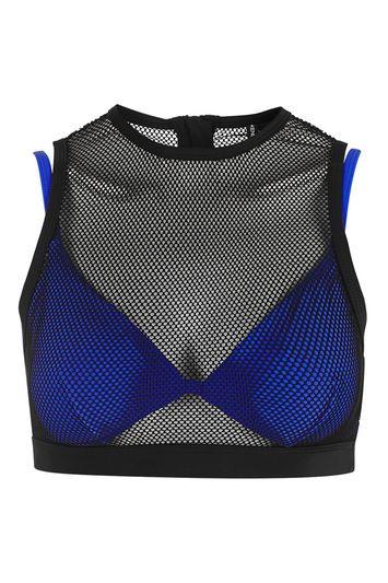 Topshop Double Layered Mesh Bikini Top By Kendall + Kylie At Topshop