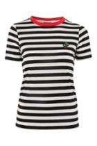 Topshop Cactus Embellished Stripe T-shirt