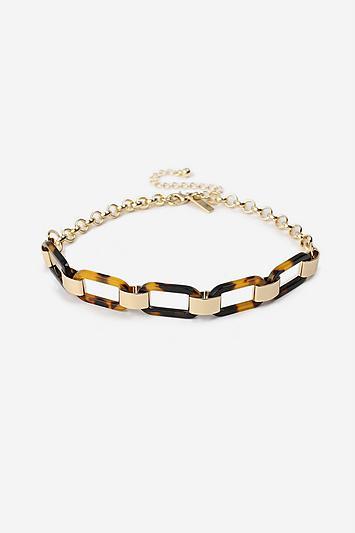 Topshop * Tortoiseshell Link Choker