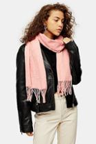 Topshop Pink Recycled Super Soft Scarf