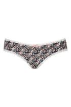 Topshop Olive Floral Knickers