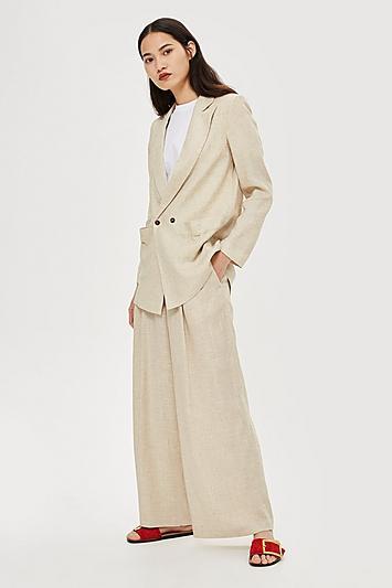 Topshop Linen Mix Jacket