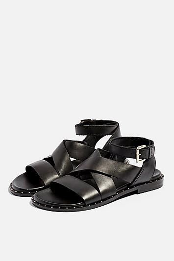 Topshop *wide Fit Hampton Footbed Sandals