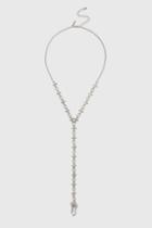 Topshop Cross Lariat Necklace