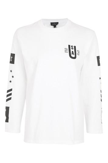 Topshop Petite Arm Graphic T-shirt