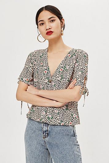 Topshop Tall Button Down Blouse