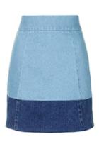 Topshop Moto Colour Block A-line Shorts