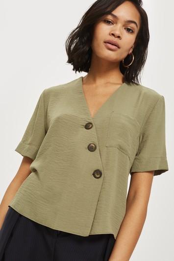 Topshop Asymmetric Blouse