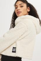 Topshop *sherpa Hoodie By Juicy La
