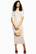 Topshop Spliced Knitted Dress