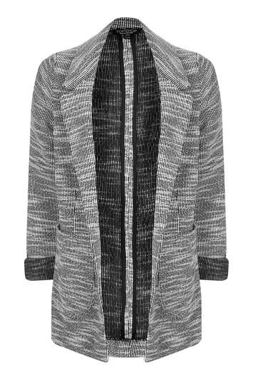 Topshop Petite Mono Slouch Boyfriend Blazer