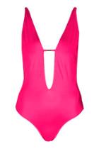 Topshop Strappy Plunge Swimsuit
