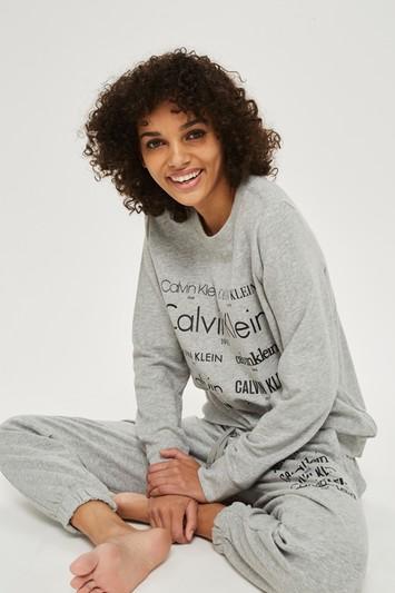 Topshop Long Sleeve Sweatshirt By Calvin Klein