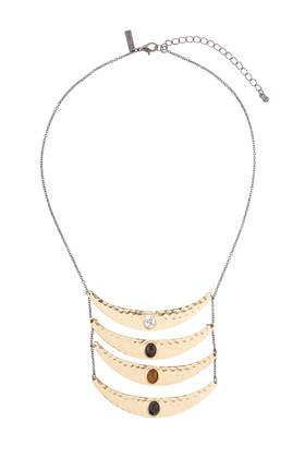 Topshop Semi Precious Bar Drop Necklace