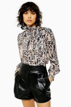 Topshop Paisley Pussybow Blouse