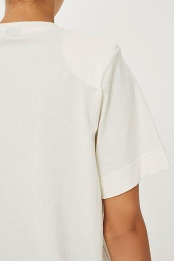 Topshop Power Shoulder T-shirt By Boutique