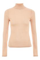 Topshop Petite Funnel Neck Top