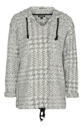 Topshop Houndstooth Hoody