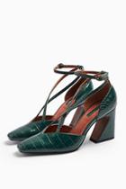 Topshop Ghost Green Cross Front Court Shoes