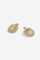 Topshop Chain Edge Door Knocker Earrings