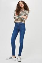 Topshop Petite Dark Blue Leigh Jeans