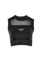Topshop Open Circular Crop Top By Ivy Park