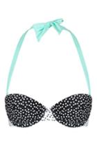 Topshop Polka Dot Print Bikini Top