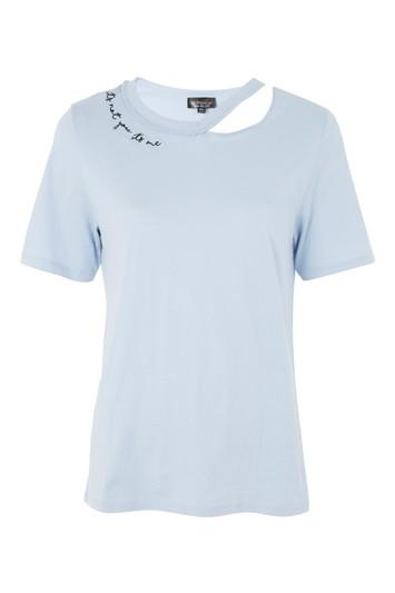 Topshop It's Not Me It's You Choker Top