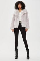 Topshop Luxe Faux Fur Coat