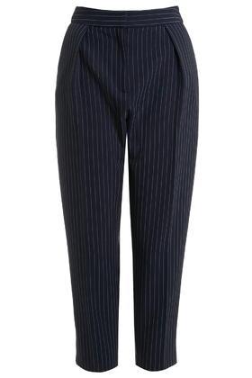 Topshop Petite Pinstripe Peg Trousers