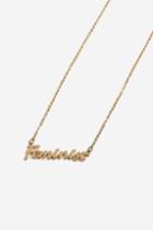Topshop Feminist Ditsy Necklace