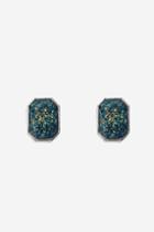 Topshop Trapped Foil Stud Earrings