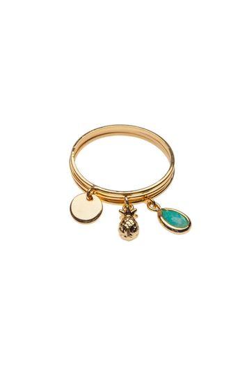 Topshop *charm Ring Pack By Orelia