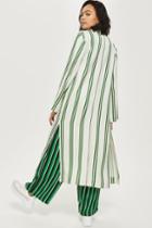 Topshop Striped Duster Coat